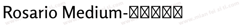 Rosario Medium字体转换